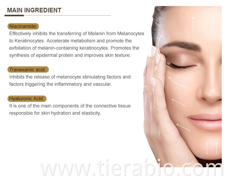 Skin Whitening Treatment of Moderate Hyaperpigmentation Injection for Mesotherapy Solution